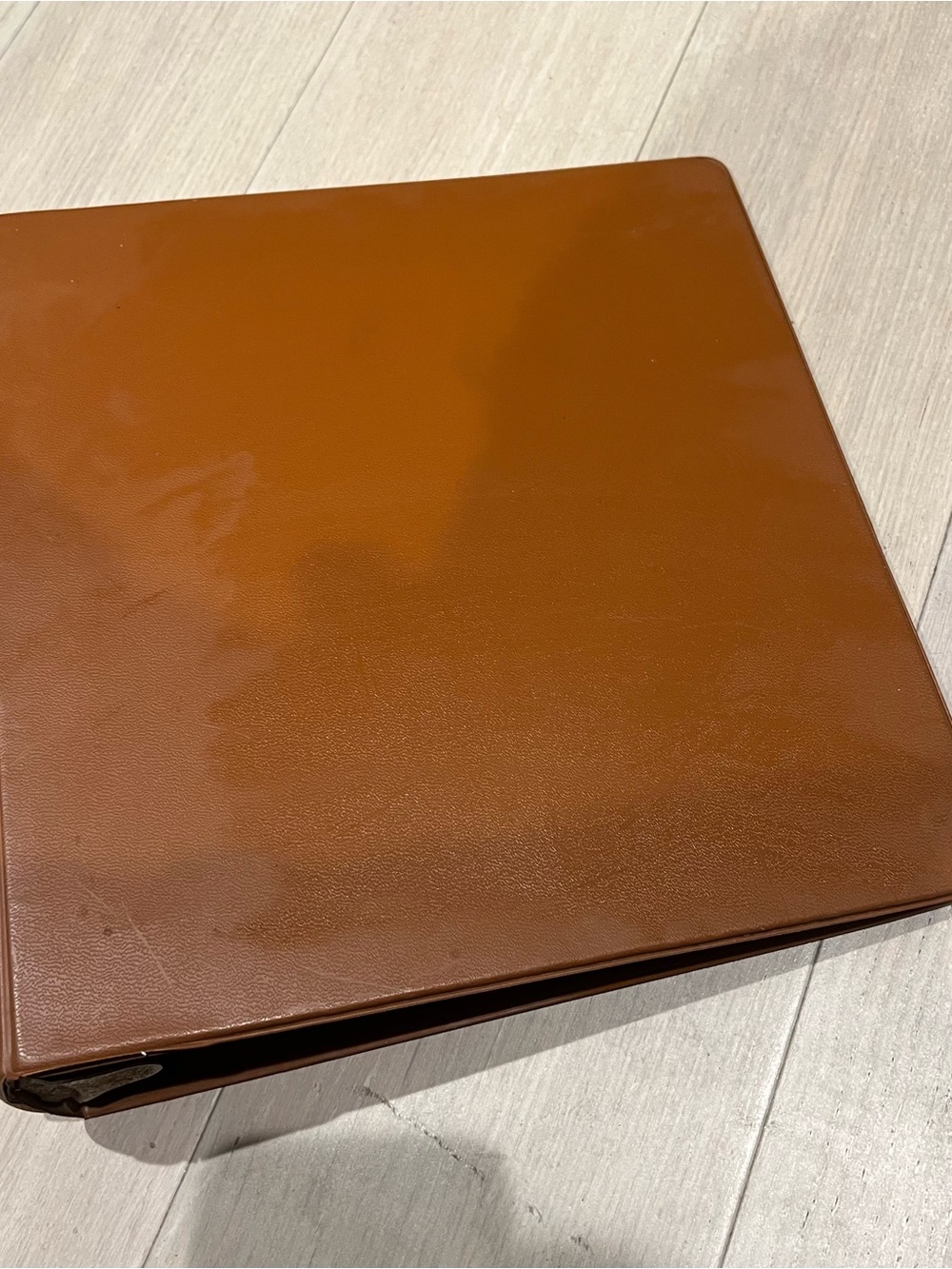 Vintage Brown Spiral Binder Boorum Pease Virgin Vinyl Made in USA